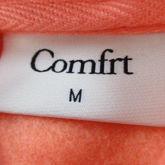Comfrt Hoodie Adult Medium Coral Orange Signature Sweatshirt Pullover Fleece NEW - Picture 5 of 11